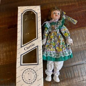 Duck House Carrie Doll Porcelain 16" Spring Collection Vintage New Duckhouse NIB